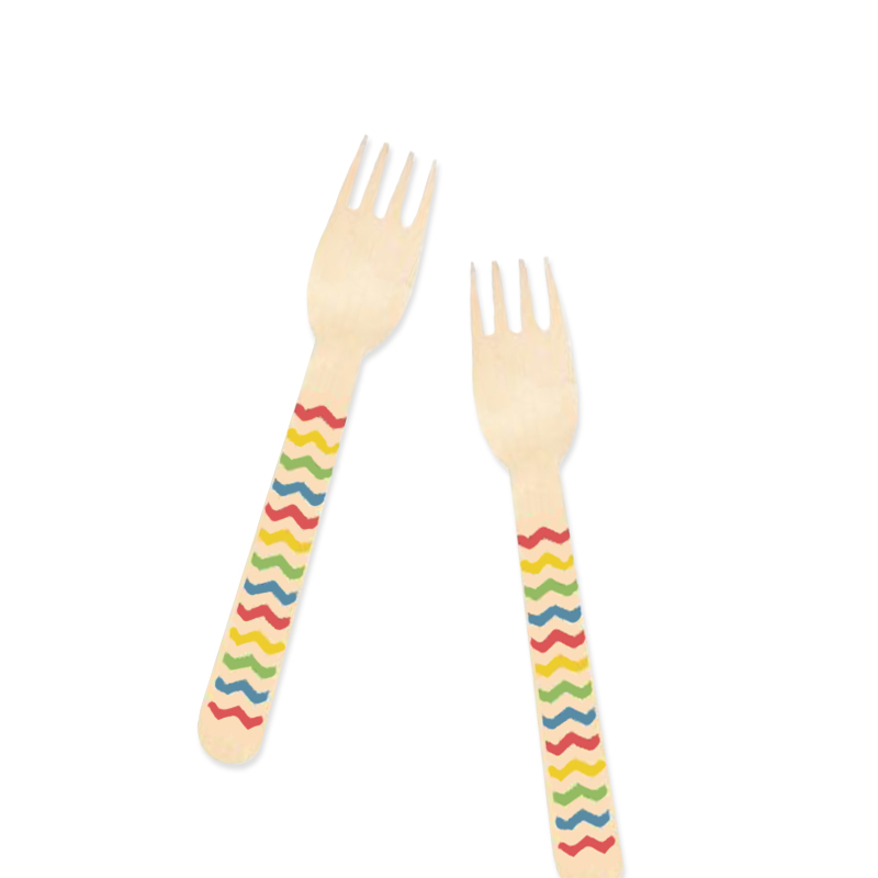 Fork - Chevron Rainbow